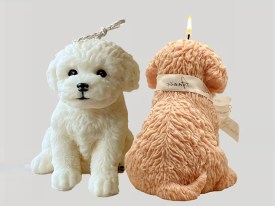 Molde silicona mini caniche cuerpo entero